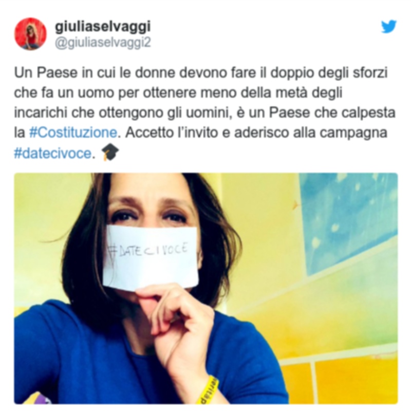 Dateci Voce: Italialaiset naiset vaativat ääntä Covid-19-taistelussa